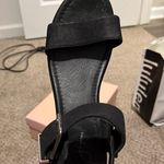 J. Adams Black Platform Wedge Sandals Photo 2