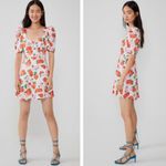 ZARA NWT  puff sleeve floral polka dot mini dress Photo 2