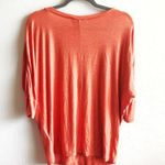 Philosophy Top Orange Lightweight Short Sleeve Sz S Dolman Sleeve Drop Shoulder Photo 7