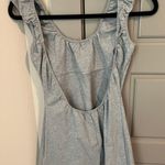 Free People Gray Bodysuit Romper Photo 1
