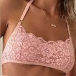 Free People HAH Don’t Cross Me Halter Bra Lace Dusty Rose Women’s Medium Photo 2