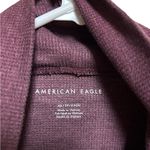 American Eagle  Outfitters Cowl Neck Waffle Knit Crop top size XS purple NWT Photo 3