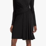 M.M. LaFleur Morgan Black Long Sleeve Wrap Dress Career Office Chic Size 10 Photo 0