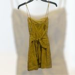 Cotton Candy Cut Out Elegant Mustard Dress Size Medium NWT Gold Photo 1
