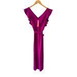 Lilly Pulitzer Kallie Ruffle Jumpsuit Bordeaux Berry Size 2 NWT Photo 3