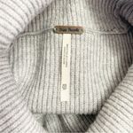 Free People Softly Structured Knit Turtleneck Oversized Gray Sweater Size XS Photo 8