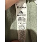 Halara  Pants Womens XL Green High Waisted Drawstring Pocket Wide Leg Linen Feel Photo 3