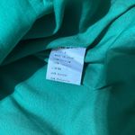 Green Ruffled Wrap Mini Dress with Bishop Sleeves Size M Photo 3