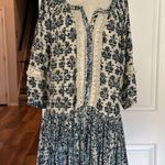 Miss June bohemian mirror detail block print mini dress Blue Size M Photo 0