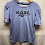 Karl Lagerfeld  Blue Short Sleeve Tee‎ Photo 0
