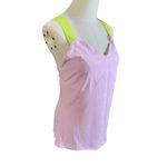 Original Penguin Pink Athletic Tank Top/Cami Size M NWT Neon Green Cross-Back Photo 6