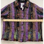 Coldwater Creek NEW  Jacket Womens Large 100% Silk Embroidered Sequin Indie Boho Photo 6
