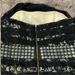 Jill Stuart Y2K Lace Overlay Black and Cream Mini Dress Photo 5