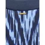 Michael Kors  Long Bell Sleeve Navy/Blue Dress Abstract‎ Size XS Split Neck Photo 5