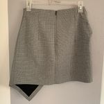 ZARA Black & White Houndstooth mini Skirt with Bow Knot Photo 5