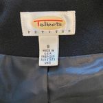 Talbots  Black Longline Wool Open Front Blazer Jacket Size 8 Petite Photo 6