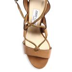 Jimmy Choo | Nelson 100 mm Tan Leather Cork Wedges 35.5 Photo 2