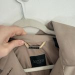 Sanyo New York Beige Trench Lightweight Over Coat Hooded Pockets Womens Medium? Tan Photo 4