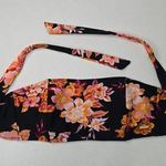 Volcom Black Orange Bikini Top Tie Back Swimsuit Padded Bra Swimwear Size XS Photo 0