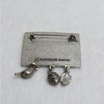 Vintage 90's Marjolein Bastin Snow Bunny Charm Chic Cottagecore Pin Brooch Silver Photo 2