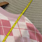 Argyle pink collared sweater vest Size XS Photo 7