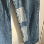 Pretty Little Thing Color Block Wide Leg High Rise Denim Jean Photo 3
