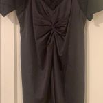 Silk cami dress with black crew neck underneath Size 6 Photo 2
