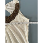 Max Rave  womens cream tank with beading size M Photo 5