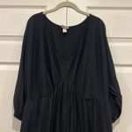 Ava & Viv  Dolman 3/4 Sleeve Knit Empire Waist Dress Long Sleeve Black Size 1X Photo 2