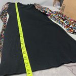 Black sweater Dress Confetti Sequin balloon bishop long Sleeve size M party Size M Photo 5