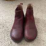 Birkenstock Stalon Burgundy Nubuck Leather Ankle Boots Photo 2