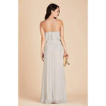 Birdy Grey  Jules Dress Dove Gray Chiffon Maxi Formal Bridesmaid Medium NWT Photo 3