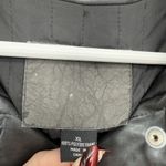 Guess *Flaws* Vintage Gray Faux Leather Button Metallic Jacket Size XL Photo 1