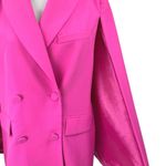 ZARA Women's Pink Long Sleeve Collar Double Breasted Blazer Coat Jacket Size XS Photo 4