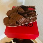 GOLO Criss Slingback Leather Sandal, Size‎ 8, NWT Brown Photo 0