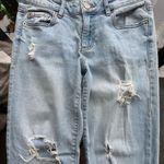 Garage  Distressed Ripped Skinny Jeans in Light Blue Size 1 Photo 9