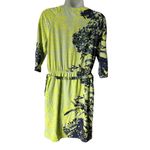 Yoana Baraschi Dress Womens Size 2 Multicolor Wrap Dress Belted 34 Sleeve Boho F Photo 1