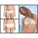 Mikoh 💕💕 Macrame Woven Bikini Set Bone Small NWT Photo 2