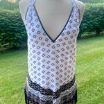 White House | Black Market WHBM Fringe Hem Halter Top Photo 2