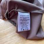 Sky to Moon Faux Leather Ruched Front Tank Top Sleeveless Brown Large Photo 3