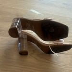 BP Women's Tan Clear Strap Mules Photo 7