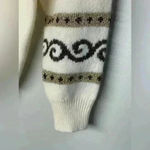 NEW | Vintage 80s/90s Cervelle Wool/Fur Metallic Sweater | Cream & Browns | M Brown Size M Photo 3