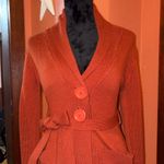 Vintage 70’s Skiva INT Women's Rust Sweater with Belt Orange Size L Photo 1