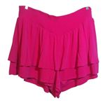 Torrid  Pink Peacock 3.5 Inch Pull-On Washable Gauze Smocked Ruffle Short Sz 4X Photo 1