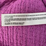 Free People Oversized Cotton Knit Textured Blazer Jacket Size M Pink Boho Career Photo 9