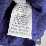 Michael Lauren New Tee Purplish Blue Ribbed Short Sleeve Cropped Womens Small Photo 3