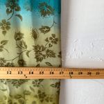 Kathie Lee Collection 90s Sleeveless Floral Dress M Green Blue Ombre Vintage Photo 8