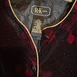 R & K  evening jacket. Vintage has shoulder pads. Velour feel. Shiny w/gold accents Photo 1