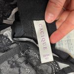 Cacique  Black Lace Underwire Babydoll Chemise Lingerie Slip Dress 22/24 Photo 2