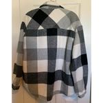 Bohme  Black and White buffalo check shacket jacket Medium Photo 2